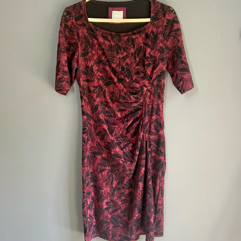 Mauve/ Anthropologie Lace Overlay Dress